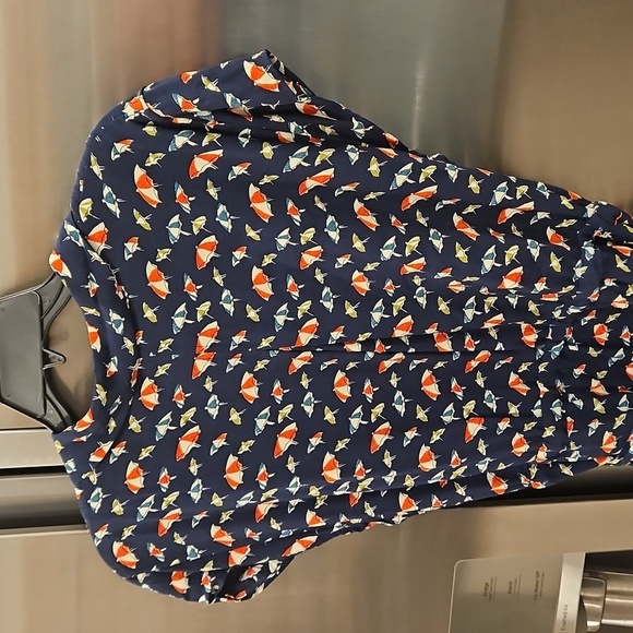 💕ANTHROPOLOGIE MAEVE💕 Catherine Shirtdress ~ Beach Umbrella Print 14 NWT - Picture 14 of 16